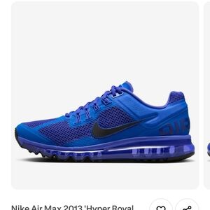 Size 10.5 - Nike Air Max 2013 Rare - Hyper Royal Blue